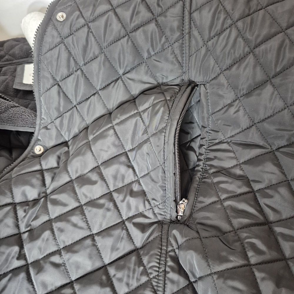 Coldwater Creek Quilted Hooded Coat in Black - Picture 10 of 16